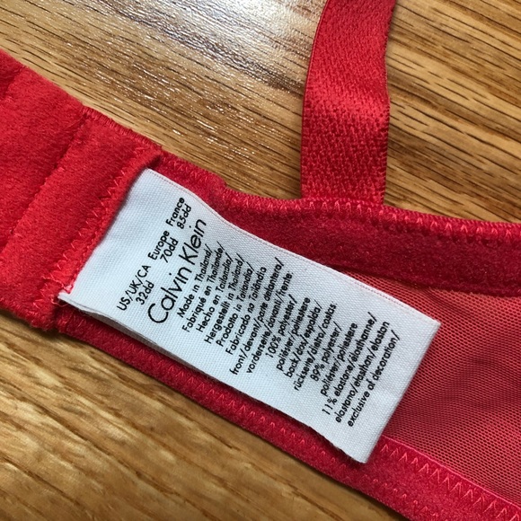 NWT Gorgeous Calvin Klein Floral Unlined Bra (Size: 32DD) - Picture 9 of 10